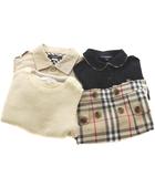 バーバリー ロンドン BURBERRY LONDON ジャケット 長袖カットソー ノースリーブセーター チェックスカート 100A 110A ベージュ ブラック アイボリー マルチカラー /DO ■GY53