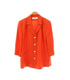 ジバンシィ GIVENCHY テーラードジャケット 背抜き 42 オレンジ /CX ■GY53