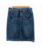 ラルフローレン RALPH LAUREN LAUREN JEANS デニムスカート タイトスカート ひざ丈 8P M 紺 ネイビー /HO23 ■GY53