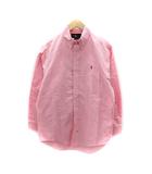 ラルフローレン RALPH LAUREN カジュアルシャツ 長袖 ボタンダウン ロゴ刺繍 15.5-32 ピンク /SY17 ■GY53