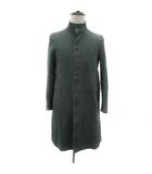 ユナイテッドトウキョウ UNITED TOKYO スプリングコート ロング丈 スタンドカラー 無地 麻 リネン 1 カーキ /YS4 ■GY53