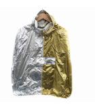 ナイキ NIKE メタリックジャケット スタンドカラー プルオーバー ロゴプリント M ゴールド色 シルバー色 /HO31 ■GY53