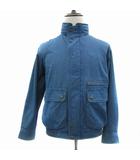 バーバリーズ Burberrys デニムジャケット ブルゾンジャケット ミドル丈 スタンドカラー フード付き 2way M 青 ブルー /YS18 ■GY53