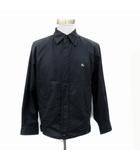 バーバリー ロンドン BURBERRY LONDON ブルゾンジャケット ミドル丈 ロゴ刺繍 L 紺 ネイビー /HO15 ■GY53