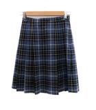 バーバリー ロンドン BURBERRY LONDON ボックスプリーツスカート ひざ丈 チェック柄 160A マルチカラー 紺 ネイビー /HO12 ■GY53 女の子