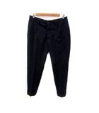 ジョルジオアルマーニ GIORGIO ARMANI スラックスパンツ テーパードパンツ アンクル丈 ストライプ柄 ロールアップ 紺 ネイビー /SY14 ■GY53