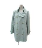 マッキントッシュ ロンドン MACKINTOSH LONDON トレンチコート スプリングコート ロング丈 無地 大きいサイズ 46 4L ライトグリーン /YS2 ■GY53