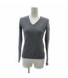 ラルフローレン RALPH LAUREN ニット カットソー 長袖 Vネック ウール カシミヤ混 S グレー /YS27 ■GY53