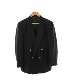 バーバリーズ Burberrys ヴィンテージ ダブルテーラードジャケット 金ボタン 背抜き ネイビー /CX  ■GY53