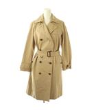バーバリー ロンドン BURBERRY LONDON ダブルトレンチコート ノバチェック ベルト付き 36 ベージュ /CX ■GY53