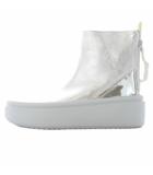 ユナイテッドヌード UNITED NUDE ブーツ ショート レザー 厚底 38 シルバー色 /SR ■GY57