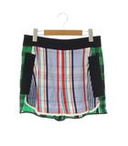 ステラマッカートニー STELLA McCARTNEY ショートパンツ ホットパンツ 38 ブラック マルチカラー /ES ■GY57