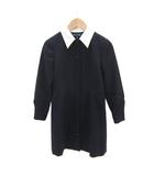 ラルフローレン RALPH LAUREN ワンピース 140cm ネイビー 紺 白襟 長袖 ボタンダウン /SY33 ■GY58 女の子