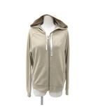 アディダス adidas ジャケット パーカー ミドル丈 ジップアップ L ベージュ /SY13 ■GY58