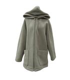  COLES フリースジャケット パーカー ロング丈 ジップアップ L カーキ /YS5 ■GY58