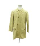 アクアスキュータム AQUASCUTUM ステンカラーコート スプリングコート S 黄色 イエロー ミドル丈 /HO2 ■GY61