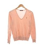 ラルフローレン RALPH LAUREN ニット セーター L 長袖 Vネック コットン ピンク /AE ■GY53