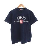 チャップス CHAPS ラルフローレン ヴィンテージ Tシャツ L 半袖 クルーネック 紺 ネイビー /AE ■GY53