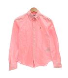 ラルフローレン RALPH LAUREN 長袖シャツ 4 ピンク ボタンダウン ポロ刺繍 /AE ■GY53