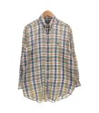 ラルフローレン RALPH LAUREN ボタンダウンシャツ BD L 長袖 チェック柄 総柄 マルチカラー /AE ■GY53
