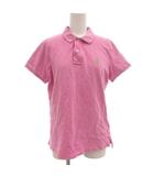 ラルフローレン RALPH LAUREN ポロシャツ カットソー 半袖 L 鹿の子 ポニー刺繍 紫 パープル /GV ■GY53