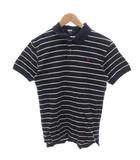 ポロ ラルフローレン POLO RALPH LAUREN ポロシャツ L 紺 ネイビー ボーダー ポニー刺繍 /FF ■GY53