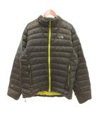 ザノースフェイス THE NORTH FACE ダウンジャケット ブルゾン ロゴ刺繍 XXL カーキ /JS ■GY53