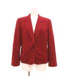 バーバリーズ Burberrys ヴィンテージ テーラードジャケット ウール ツイル 9AB2 赤 ワインレッド ボルドー /JS ■GY53
