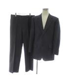 バーバリーズ Burberrys ヴィンテージ スーツ セットアップ 上下 テーラードジャケット シングル 2B 背抜き サイドベンツ パンツ スラックス ウール 100-90-180 AB7 LL 紺 ネイビー /XZ