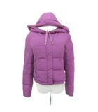 ダウンジャケット ミドル丈 フード付き M パープル 紫 /SY13 ■GY61