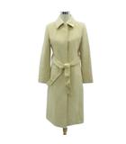 エフデ ef-de ステンカラーコート ロング丈 11 L ベージュ リボンベルト付き /HO35 ■GY61