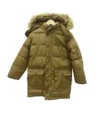 ギャップキッズ GAP KIDS ダウンコート ロング丈 130 ブラウン フード付き /HO37 ■GY61 男の子