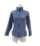 モンベル Montbell アウトドアウェア フリースジャケット ブルゾンジャケット M 青 ブルー ジップアップ スタンドカラー ミドル丈 /YS35 ■GY61