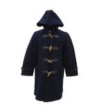  ヴァン VAN ダッフルコート L ネイビー 紺 フード付き ロング丈 /YS10 ■GY61