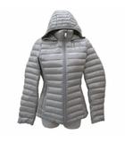 フード付きダウンジャケット ミドル丈 M ライトグレー /SM29 ■GY61