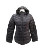 ダウンジャケット ミドル丈 M ダークブラウン フード付き /SM3 ■GY61