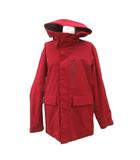 ダウンジャケット ロング丈 M レッド 赤 フード付き /SM32 ■GY61