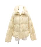 アルファキュービック ALPHA CUBIC タグ付き ダウンジャケット 11AR ショート丈 襟ファー 白 ホワイト /AE ■GY58