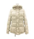  クイーンズフィールド Queens Field ダウンジャケット 11 白 ホワイト フード付き キルティング 長袖 /YJ ■GY58