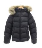 ダウンジャケット 128 紺 ネイビー フード付き ファー付き 長袖 /HW ■GY61