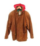  ガッカ GACCA レザージャケット ブルゾン 中綿 フード M 茶 ブラウン /JS ■GY61