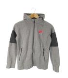 ナイキ NIKE パーカー L グレー 長袖 フード付き ジップアップ 裏起毛 /AO15 ■GY60