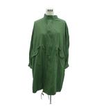 ローリーズファーム LOWRYS FARM ミリタリージャケット ロング丈 M カーキ スタンドカラー /HO11 ■GY58