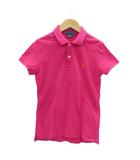 ラルフローレン RALPH LAUREN ポロシャツ M マゼンタ ポロカラー 半袖 ロゴ刺繍 /HO22 ■GY58