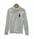 ラルフローレン RALPH LAUREN ポロシャツ 長袖 M 160㎝ 白 ホワイト ビッグポニー /YS28 ■GY58 男の子 女の子