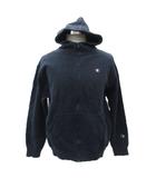 チャンピオン CHAMPION パーカー ジャケット ミドル丈 裏起毛 ロゴ刺繍 XL 紺 ネイビー /SM19 ■GY59