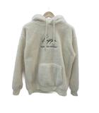 カッパ kappa ボアパーカー ミドル丈 S 白 ホワイト 長袖 ロゴ刺繍 /MA17 ■GY59