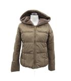 CHERIE ダウンジャケット ミドル丈 2 ベージュ フード付き 4125-78030 /SM54 ■GY59