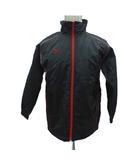 ミズノ MIZUNO スポーツウェア ウィンドブレーカー ジャケット ミドル丈 M 黒 ブラック スタンドカラー /HO27 ■GY59