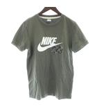 Tシャツ カットソー M カーキ NIKE AIR ロゴ 迷彩柄 /KW ■GY58